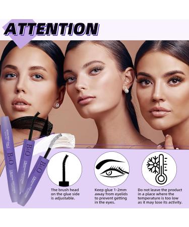B&Qaugen Lash Cluster Glue & Remover - Strong Hold DIY Lash Extension Adhesive & Clear Oil Remover - 10ML Cluster Lash Bond (Black - Buy Online on SooperMarket.com