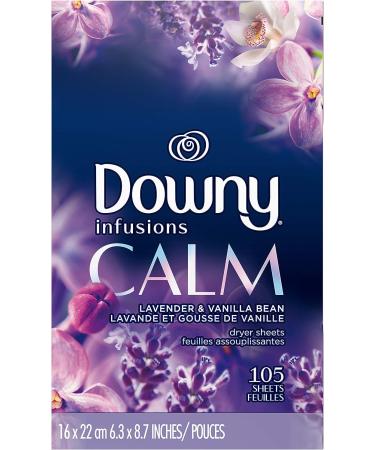 Downy Infusions Calm Lavender & Vanilla Bean Dryer Sheets - 105 Count - Buy Online on SooperMarket.com