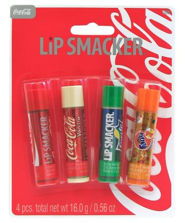 Lip Smacker Coca Cola and Fanta Lip Balms Pack of 4