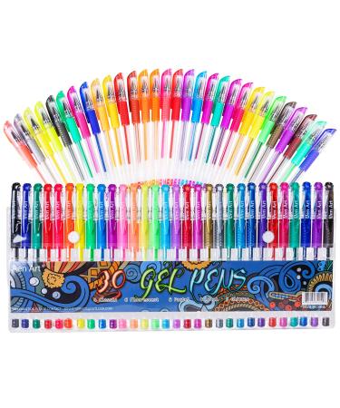 Gel Pens for Adult Coloring Books  30 Colors Gel Marker Colored Pen with 40% More Ink for Drawing  Doodling Crafts Scrapbooks Bullet Journaling