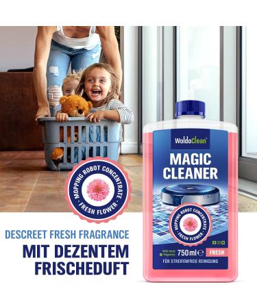 Floral Scent Wiping Robot Cleaning Agent for Ceramic Porcelain Glazed & Stoneware Tiles - Effective International Shipping - Buy Online on SooperMarket.com