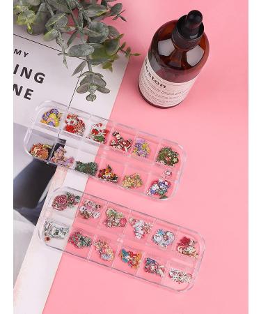 Christmas Nail Art Sequins Sticker - Santa Claus, Snowflake, Elk Decals - Winter Nail Decor - Buy Online on SooperMarket.com