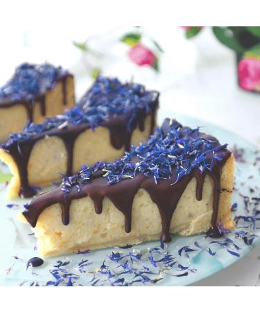 Edible Blue Rosie Rose Cornflower Blossoms - 6g Dried Floral Decoration for Cooking Tea Cupcakes & Salads - Natural & Tasteless - Buy Online on SooperMarket.com