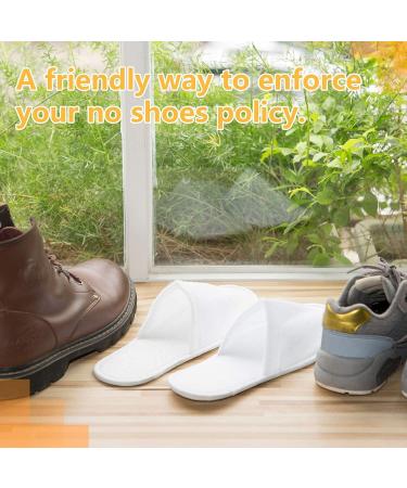 AQUEENLY Spa Slippers 24 Pairs - Velvet Closed Toe Disposable Non-Slip Slippers for Men and Women - Ideal for Hotel, Home, Guest Use - White - Buy Online on SooperMarket.com