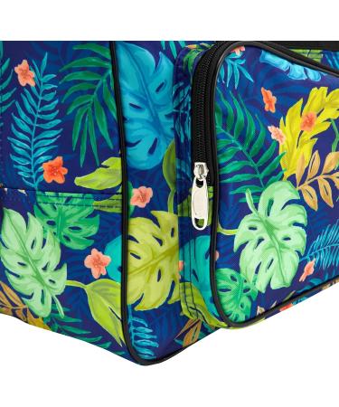 Tropical Leaves Sewing Machine Carrying Case & Organizer (18.1 x 9.4 x 12.2 In) - Buy Online on SooperMarket.com