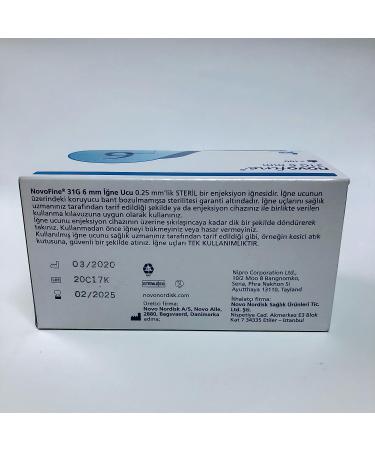 Novofine 6mm 31G Pen Needles - Buy Online on SooperMarket.com