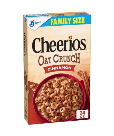 Cheerios Cinnamon Oat Crunch Breakfast Cereal, 24 oz 1.5 Pound (Pack of 1)