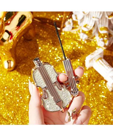 Gireatick 4D Silk Fiber Mascara in Black - Natural Thickening & Lengthening Formula | Violin Design with Diamond Detailing | Waterproof & Long Lasting | Voluminous Makeup | Perfect Festival Gift - Buy Online on SooperMarket.com