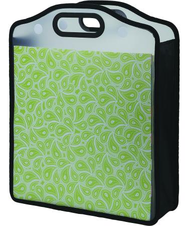 Samsill 12x12 Paper & Scrapbook Storage Organizer - Transparent, Expandable, Padded Handle - Ideal for Scrapbooking, Craft Paper, Vinyl, Photos, Cards - Buy Online on SooperMarket.com