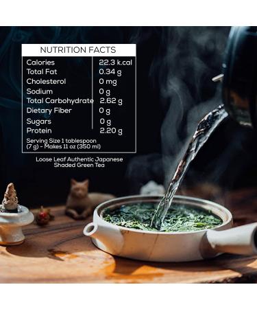 Gyokuro Green Tea Japanese Green Tea Loose Leaf Yabukita High Caffeine Loose Leaf Tea Antioxidant-Rich Green Tea Loose Leaf Vegan and All-Natural Loose Leaf 3.5oz - Buy Online on SooperMarket.com