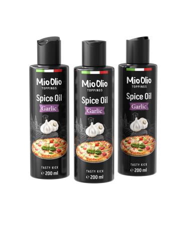 3 garlic spice oil 200 ml fits pizza pasta vegetables meat for cooking roasting and wencing all dishes without artificial flavors without palm fat