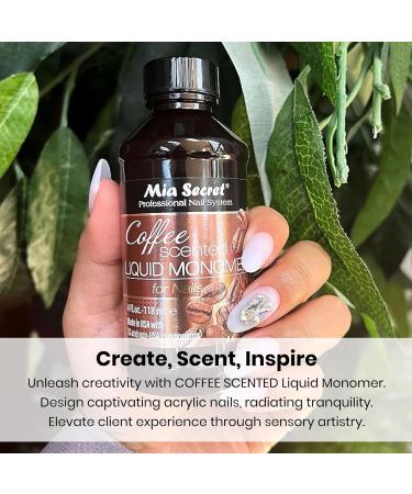 Mia Secret Coffee Scented Liquid Monomer - EMA Nail Liquid for Acrylic Powder (8 oz) - Scented Acrylic Nail Solution - Buy Online on SooperMarket.com