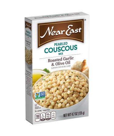 Near East Oil Pearled Couscous, Roasted Garlic & Olive, 4.7 oz