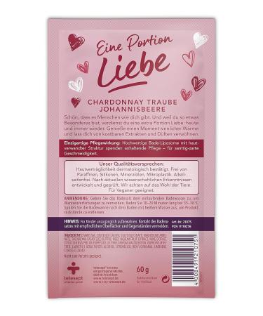 Buy Tetesept Bath Additive - Portion of Love | Premium Chardonnay & Currant Bath Crystals | Pampering Swimming Salt - 10 Pack (10 x 60g) - Perfect Gift for Relaxation - Buy Online on SooperMarket.com
