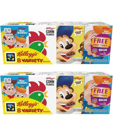 Cereal Bundle Consisting of Kellogg's 8 Variety Packs 196g (2 Pack) - Buy Online on SooperMarket.com