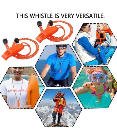 Brohiazao Emergency Signal Pipe Set - 2 Adjustable Reflective Safety Pipes with Whistle | Ideal for Rescue & Training - Buy Online on SooperMarket.com