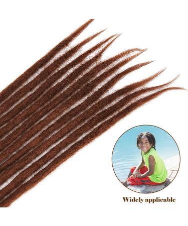 Buy No LIFE 10PCS Chocolate Dreadlock Extensions | Synthetic One-Sided Crocheted Faux Locs for Men & Women - Jamaican Punk Hip-Hop Hair Accessories - Buy Online on SooperMarket.com