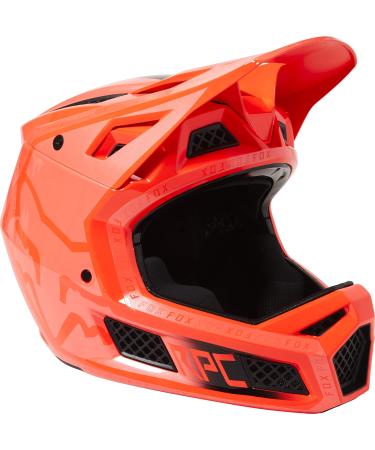 Fox Racing Mens Rampage PRO Carbon Mountain Biking Helmet, MIPS,Atomic Punch,Large