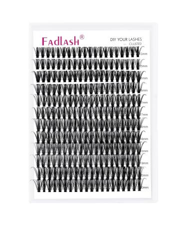 Fadlash 50D 0.07 C Curl Cluster Eyelash Extensions - 200 PCs DIY 15-20mm for Home Use - Buy Online on SooperMarket.com