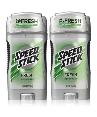 Speed Stick Antiperspirant Deodorant for Men Fresh 3 Ounce (Pack of 2) Fresh 3 Ounce (Pack of 2)