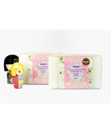 Mirea Cotton Squares Natural Cotton Pads Makeup Face Cleansing Pads Soft Hypoallergenic and Lint free Cotton Wipes 1000pcs