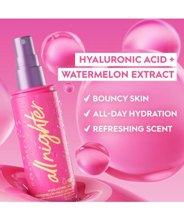 Urban Decay All Nighter Hyaluronic Acid Setting Spray - Waterproof & Long-lasting Luminous Finish Refreshing Watermelon Scent - 1 Fl Oz - Buy Online on SooperMarket.com
