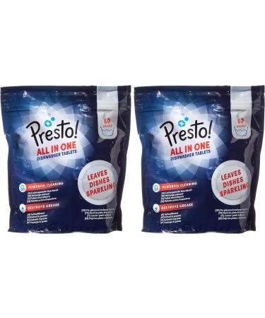 Buy Amazon Presto! Dishwasher Tablets - 120 Washes Fresh Scent 2 Packs of 60 | International Shipping Available - Buy Online on SooperMarket.com