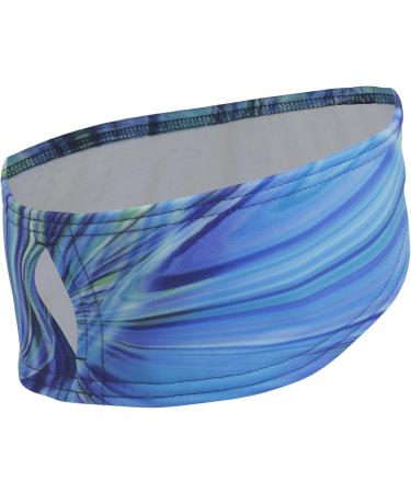 TrailHeads Women's Print Ponytail Headband Made in USA - deep dive blue - Buy Online on SooperMarket.com