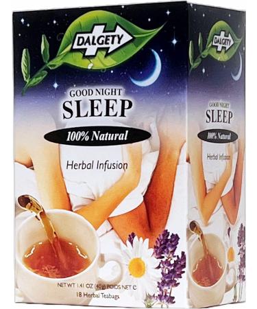 Dalgety Good Night Sleep Herbal Infusion 40g Cartons - 100% Natural Caffeine Free Tea Great for Sleep Insomnia and Night-time Anxiety. (6 Pack) - Buy Online on SooperMarket.com