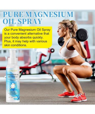 Magnesium Oil Spray Magnesium Oil for Feet Natural Magnesium Spray High Absorption and Pure 120ml - Buy Online on SooperMarket.com