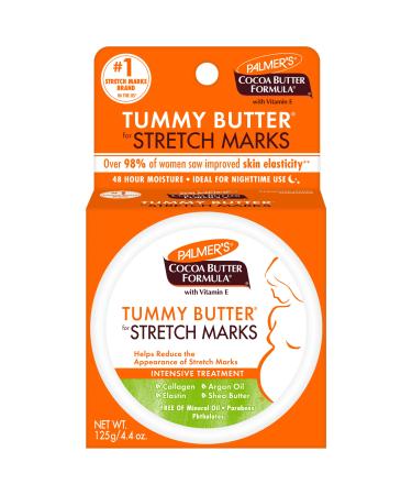Palmer's Cocoa Butter Formula Tummy Butter Balm for Stretch Marks and Pregnancy Skin Care, 4.4 Ounces (Pack of 3) 4.4 Ounce (Pack of 3)