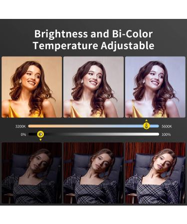 RALENO 45W LED Video Light 18'' CRI97 Bi-Color 3200-5600K with Remote for YouTube/Photography - Buy Online on SooperMarket.com