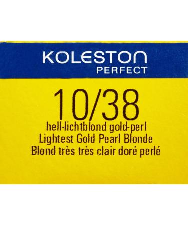 Wella Professionals Koleston Perfect Permanent Hair Color 10/38 - Light Light Blonde Gold 60ml | Buy Online for International Shipping - Buy Online on SooperMarket.com