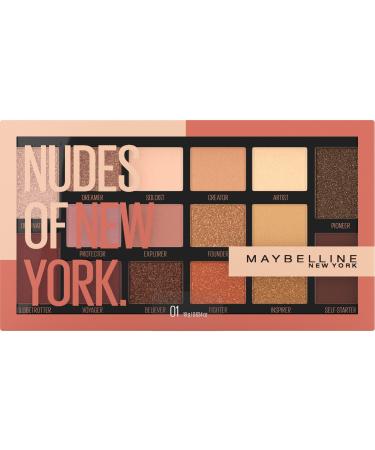 Maybelline New York Nudes 16 Pan Eyeshadow Palette Custom Designed Of Diverse Skin Tones  0.634 Oz 0 01 THE NUDES OF NEW YORK K3758400