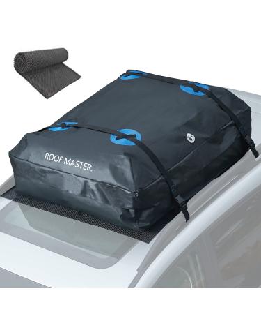 Rooftop Cargo Carrier, PI Store Waterproof Car Roof Bag with Protective Mat, Extra 16 Cubic Foot Storage Carriers for All Cars with / Without Roof Racks