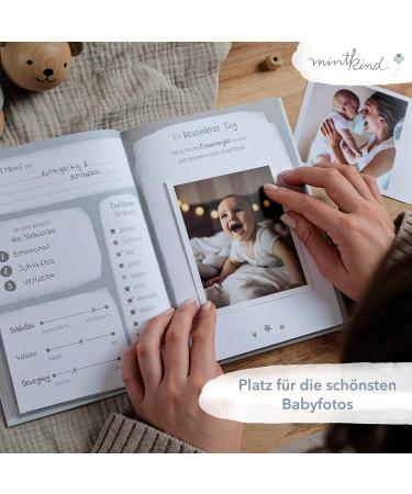 Mintkind Baby Album 'Your First Year of Life' A5 Mint - Customizable Photo Book & Sticker Set | Perfect Baby Gift for Boys & Girls | Ideal Memory Keepsake from 0 Months - Buy Online on SooperMarket.com