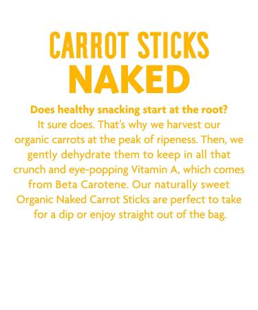 Rhythm Superfoods Carrot Sticks Naked 1.4oz Organic & Non-GMO Vegan/Gluten-Free Snacks 4ct Pack - Buy Online on SooperMarket.com