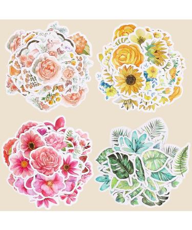 Knaid Flower Stickers Set (360 Pieces) Decorative Assorted Floral Sticker for Scrapbooking Planner Bullet Journals Supplies - Buy Online on SooperMarket.com