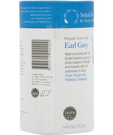 Solaris Tea Organic Loose Whole Leaf Earl Grey Darjeeling 100g - Pack of 1 - Buy Online on SooperMarket.com