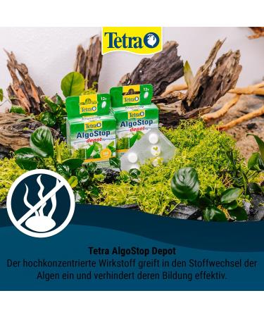 Tetra Algostop Depot - 12 Stable Tablets for Long-Term Algae Prevention in Aquariums 40L+ - Buy Online on SooperMarket.com
