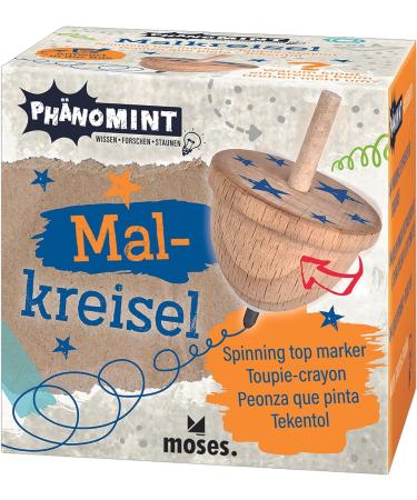 Ph noMINT Moses Painting Top - Wooden Experimental Toy for Kids | 5.7x4x4 cm | Ideal for Little Researchers & Explorers | International Shipping Available - Buy Online on SooperMarket.com