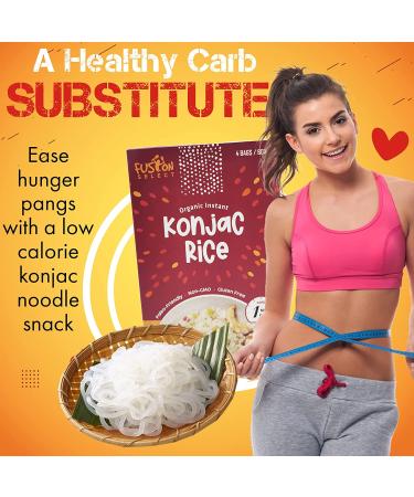 Organic Konjac Noodles - Shirataki Plant-Based Substitute - Vegan Keto Paleo-Friendly - Low-Carb & Low-Calories - 4 Pack Angel Hair Noodles - Buy Online on SooperMarket.com
