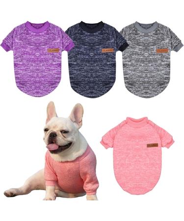 Wisebom 4PCs Winter Dog Sweater - Classic Knit Jumpers for Small & Medium Dogs | Warm Soft & Easy to Wear (XS L) - Buy Online on SooperMarket.com