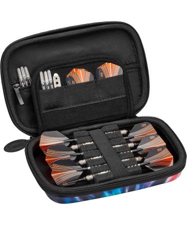 Casemaster Sentinel 6 Dart Case - Holds Tips, Shafts, Flights & More - Impact & Water Resistant - Tie Dye - Ideal for Steel Tip & Soft Tip Darts - Buy Online on SooperMarket.com