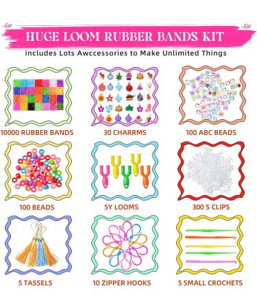 11000+ Rubber Band Bracelet Kit for Kids - Loom Bracelet Making Set with Refill Bands - Buy Online on SooperMarket.com