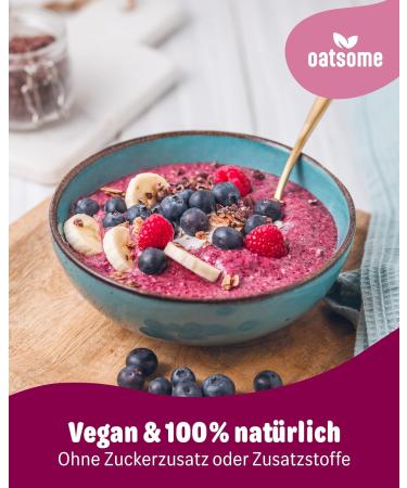 Oatsome Benjamin Blaubeber Smoothie Bowl | Organic Blueberry & Currant | Vegan 100% Natural No Added Sugar | Easy Breakfast | 400g - Buy Online on SooperMarket.com