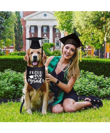 Dog Graduation Cap & Bandana Set - 2023 Black Tassel Graduation Outfit for Proud Pup of A Grad - Buy Online on SooperMarket.com