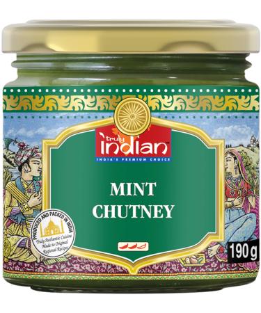 Truly Indian Mint Chutney pack of 6 (6 x 190 g) Mint 190 g (pack of 6)