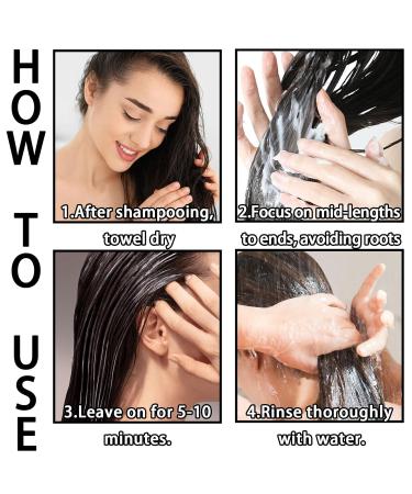Hydrating Hair Mask for Frizzy & Damaged Hair | Deep Conditioner for Men & Women - Buy Online on SooperMarket.com