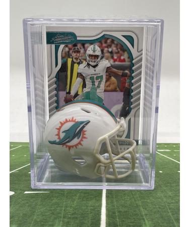 Miami Dolphins NFL Helmet Shadowbox w/Jaylen Waddle card